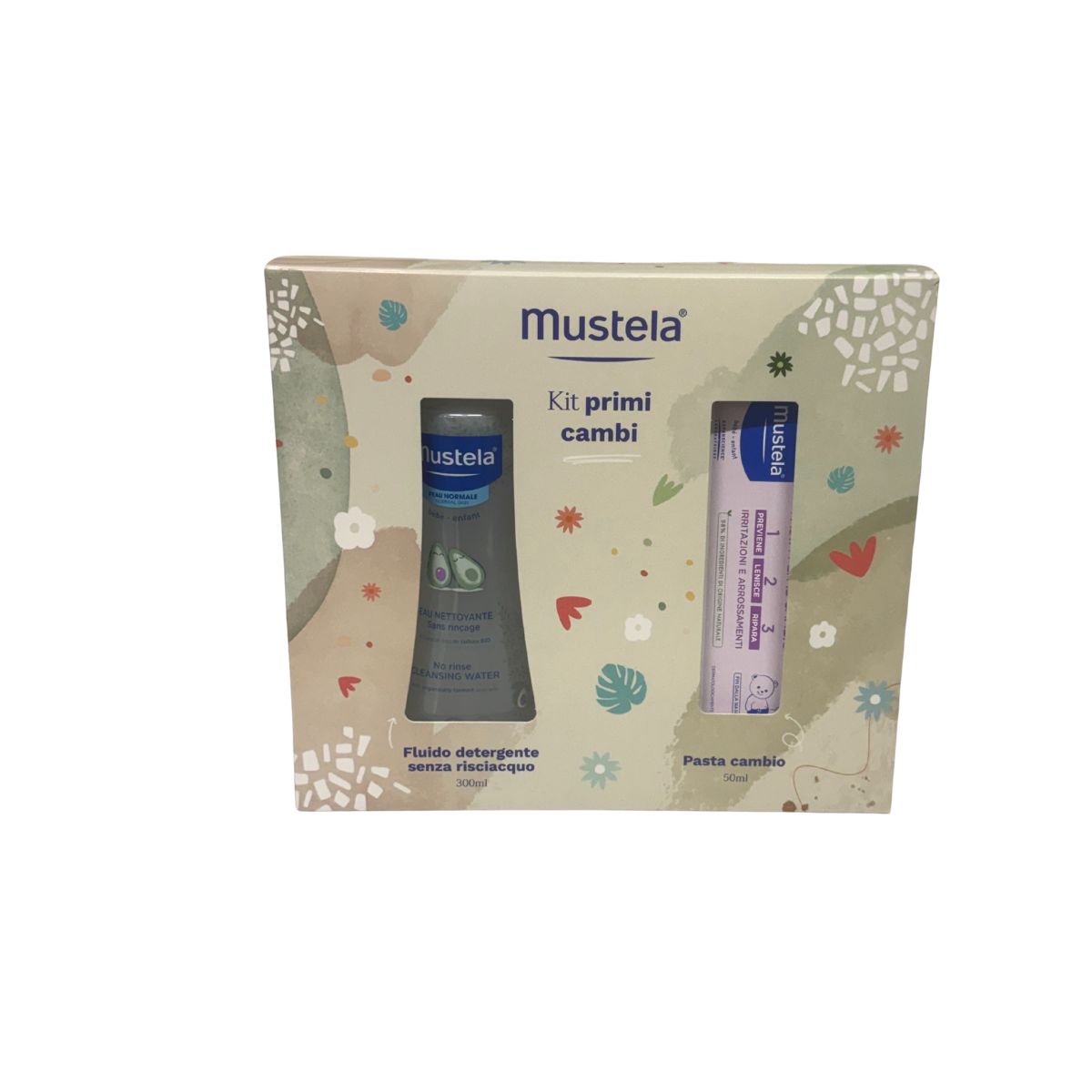 Mustela Kit Primi Cambi Cofanetto Regalo Fluido Detergente 300Ml + Pasta Cambio 50Ml-image