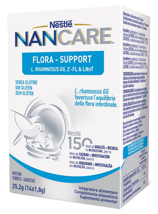 Nancare Flora Support 14 buste - Integratore Equilibrio Flora Intestinale