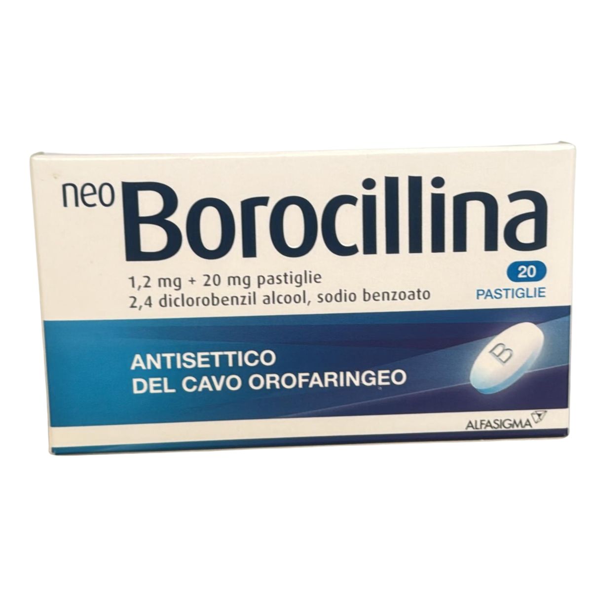NeoBorocillina 1,2+20 mg Antisettico Cavo Orale 20 pastiglie