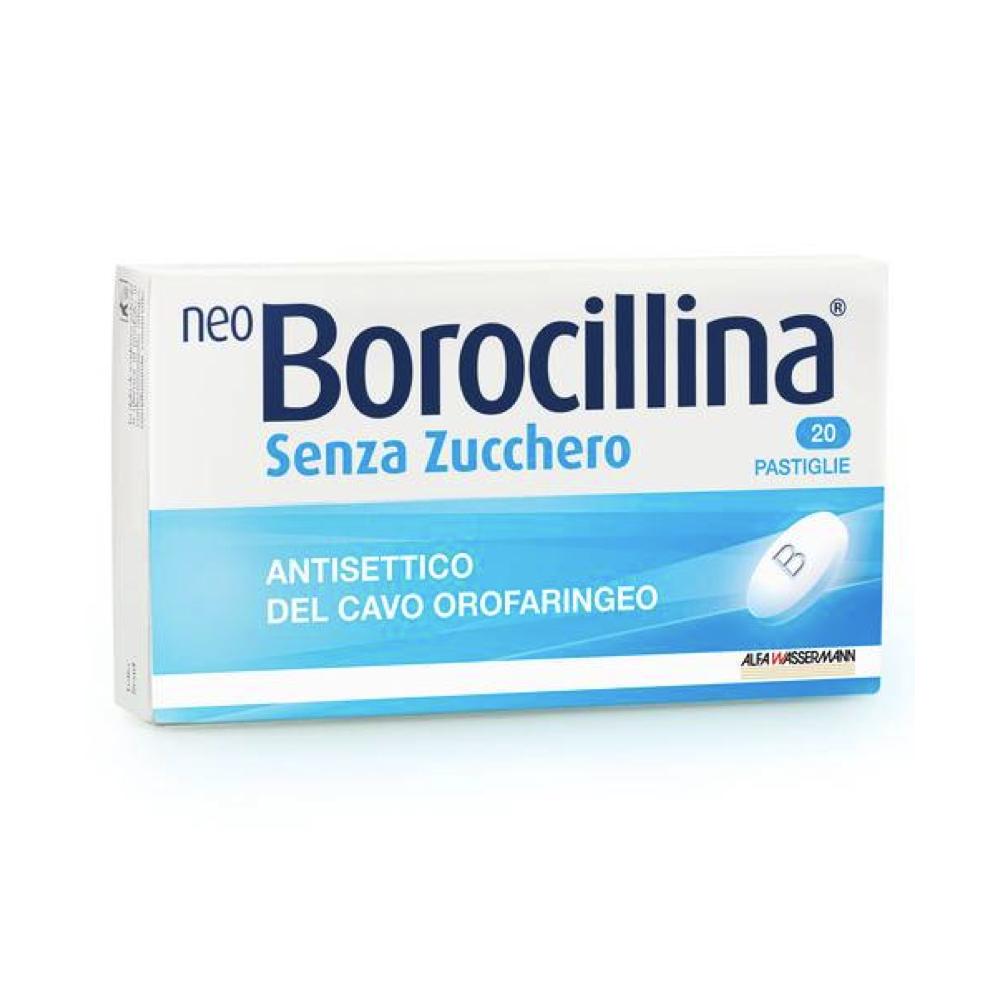Neo Borocillina 1,2 mg + 20 mg senza zucchero 20 pastiglie