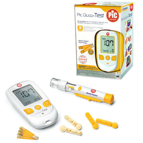 Pic Gluco-Test Kit Completo per Misurazione della Glicemia