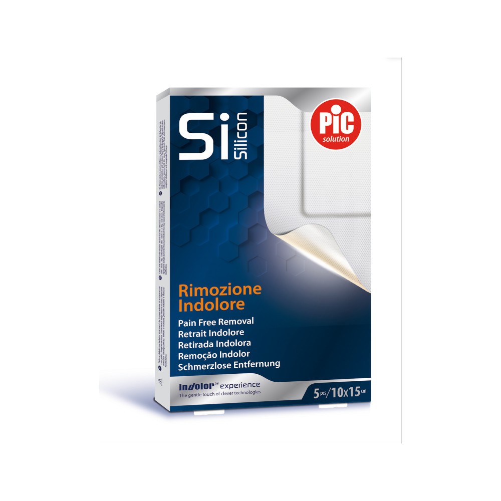Pic Silicon Cerotto Post-Operatorio in Silicone 10 x 15 cm 5 pezzi