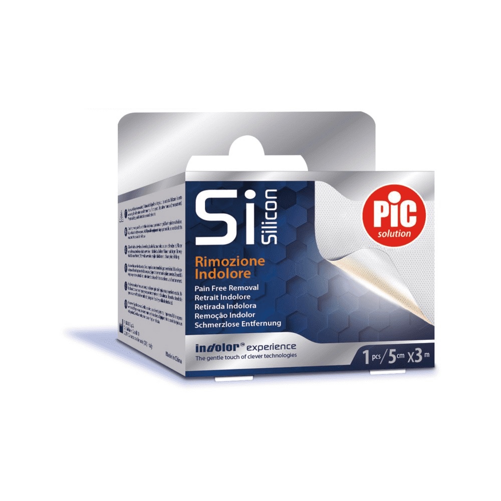Pic Silicon Cerotto in TNT con Tecnologia Siliconica Rocchetto 5 cm x 3 metri