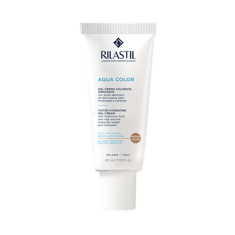 Rilastil Aqua Gel Crema Colorata Idratante Medium 40 ml