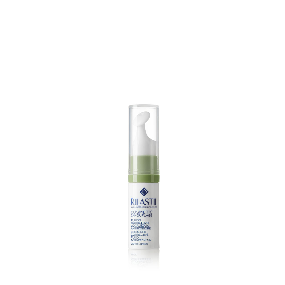 Rilastil Cosmetic Camouflage Correttore Fluido Verde Antirossore 5 ml