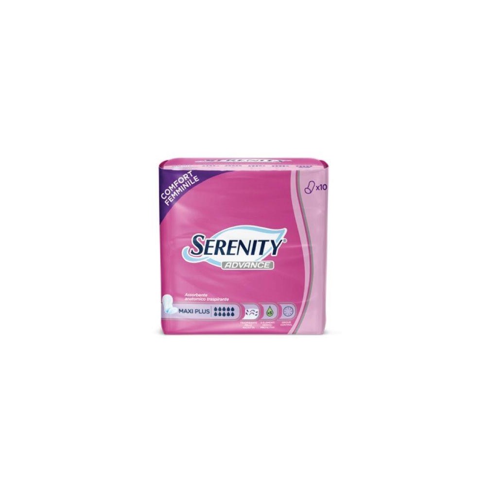 Serenity Assorbente Anatomico Advance Maxi Plus 10 Pezzi