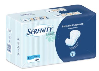 Serenity Classic Pannoloni Sagomato Plus 30 pezzi