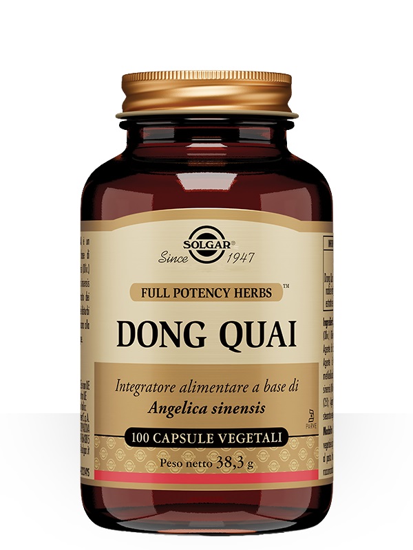 Solgar Dong Quai 100 capsule vegetali - Integratore Disturbi del ciclo mestruale e menopausa