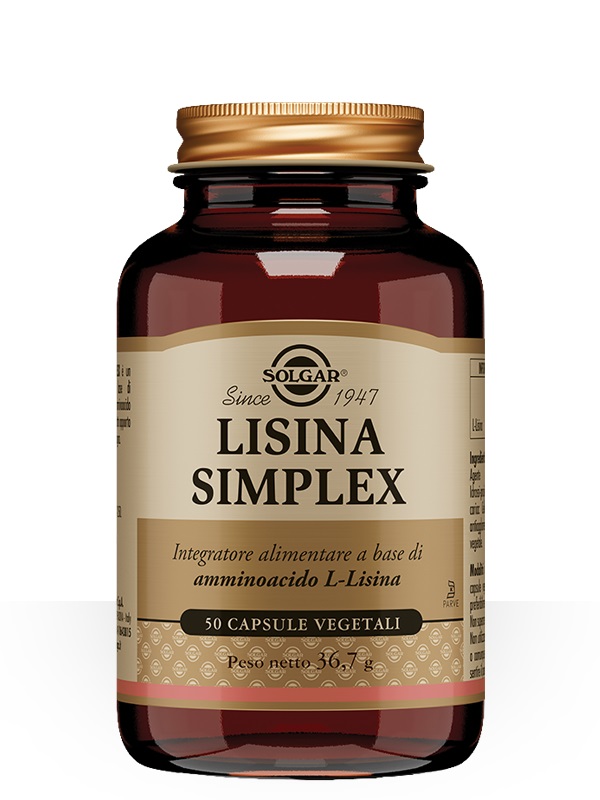 Solgar Lisina Simplex 50 capsule - Integratore L-Lisina