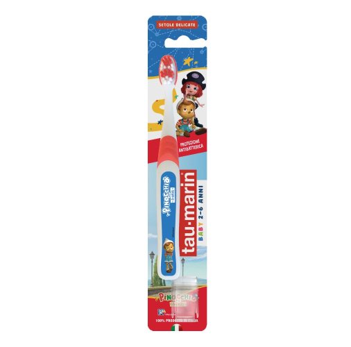 Tau-Marin Spazzolino Baby 6/12 anni Pinocchio Setole Delicate 1 pezzo