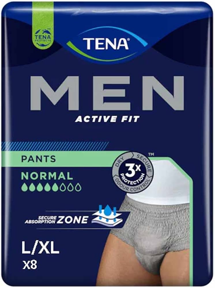 Tena Men Pants Active Fit Normal Taglia L/XL 8 Pezzi