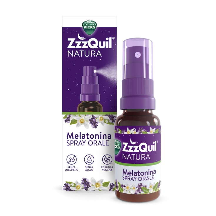 Vicks ZzzQuil Natura Spray Orale 30 ml - Integratore Benessere Sonno