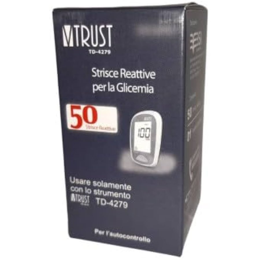 Biochemical System V-Trust - Strisce Misurazione Glicemia TD-4279, 50 Pezzi