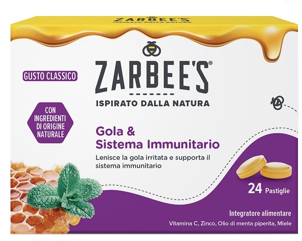Zarbee' s Gola e Sistema Immunitario 24 pastiglie - Integratore Alimentare