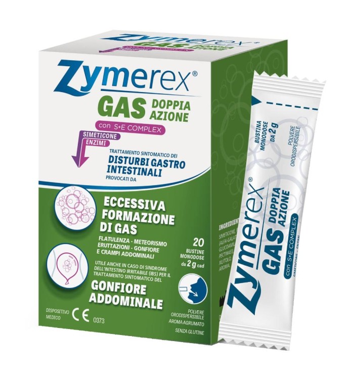 Zymerex Gas Doppia Azione 20 Bustine - Dispositivo Medico