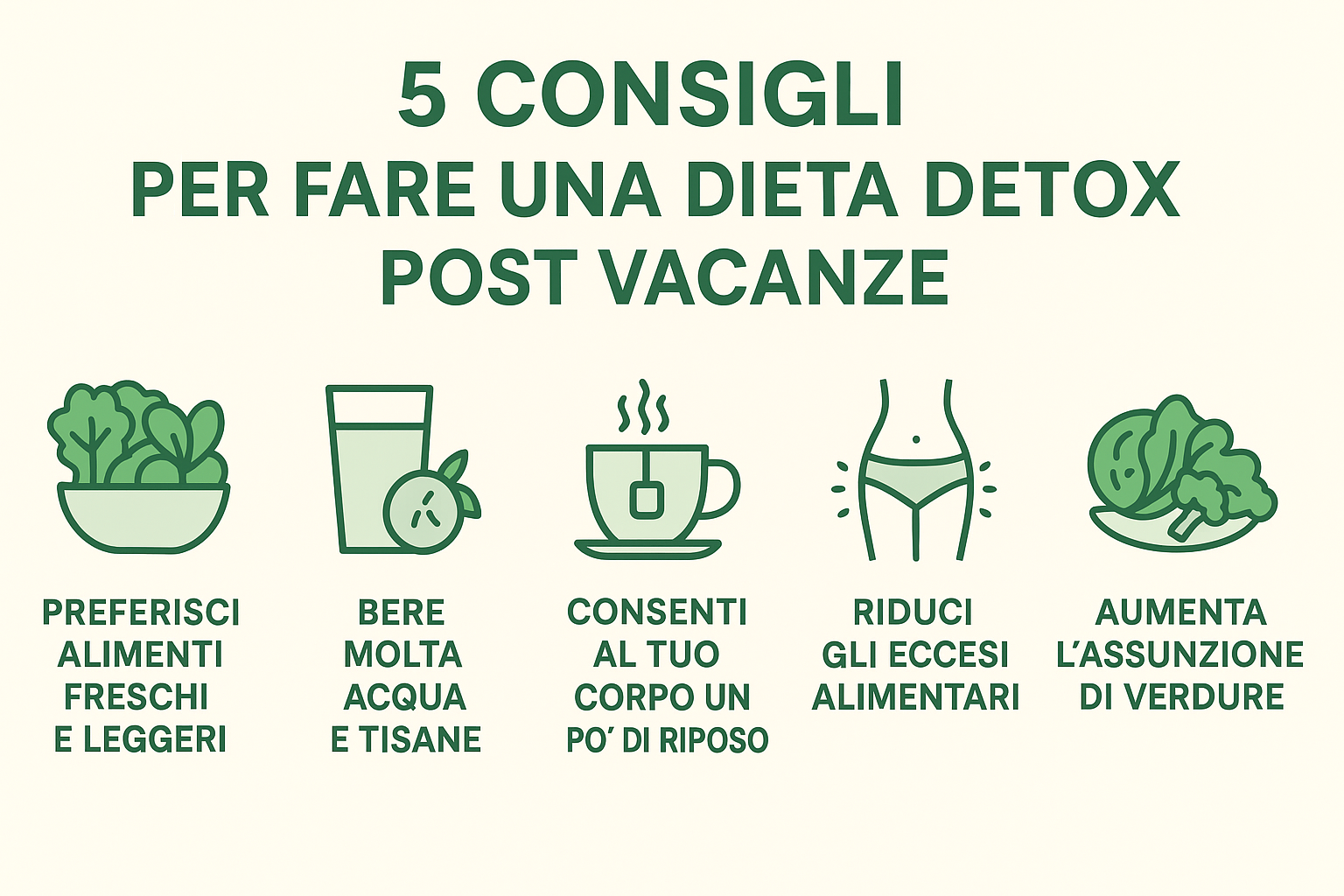 dieta detox post vacanze