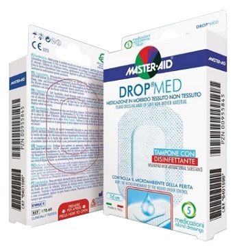 Master-Aid Drop Med Compressa Autoadesiva 10 x 12 cm 5 Pezzi