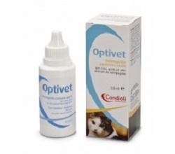 Optivet Detergente Contorno Occhi Cani e Gatti 50 ml