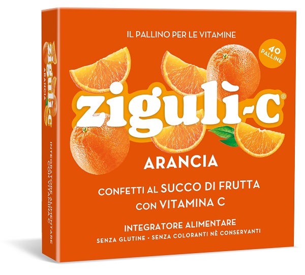 Ziguli' C Arancia 40 Confetti - Integratore Vitamina C