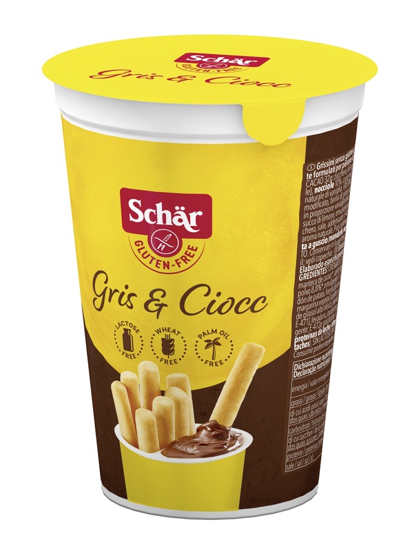 Schar Milly Gris &amp  Ciocc Grissini e Cioccolato Senza Glutine 52 grammi