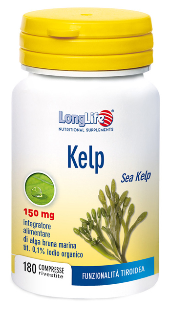 Longlife Kelp Alga Bruna 180 Compresse - Integratore di Iodio