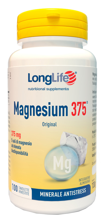 Longlife Magnesium 375 100 Compresse - Integratore Magnesio