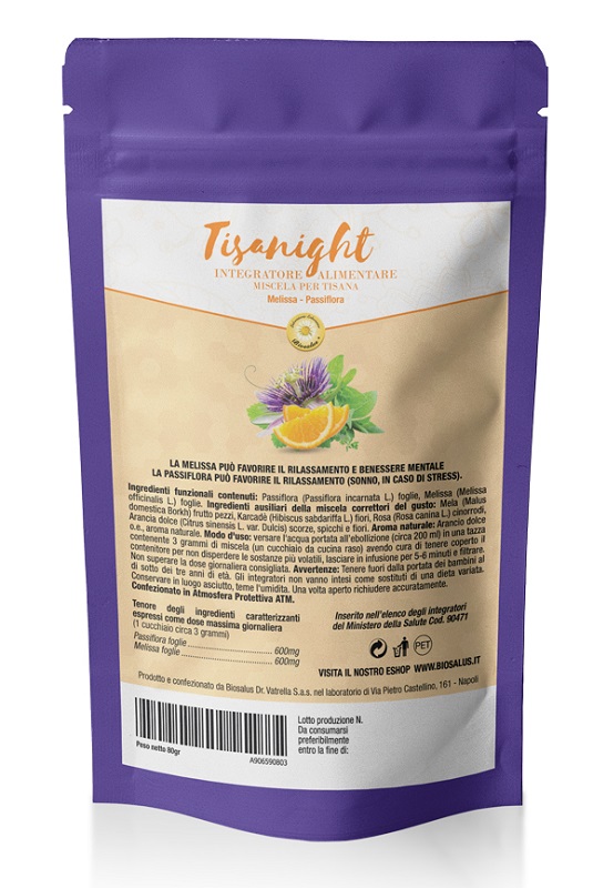 Tisanight Miscela Erbe per Tisane 80 grammi