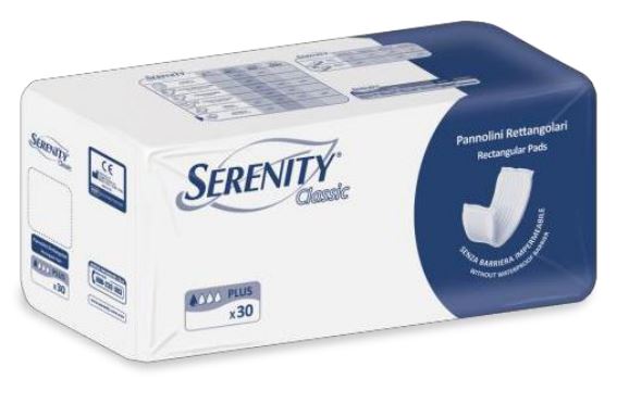Serenity Pannoloni Rettangolari Senza Barriera 30 pezzi