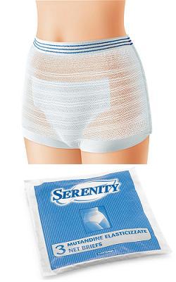 Serenity Mutandina a Rete per Pannoloni Taglia L 3 pezzi
