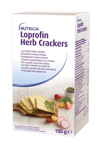 Loprofin Cracker Erbe Aromatiche a Ridotto Contenuto Proteico 150 grammi