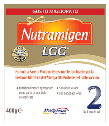 Nutramigen 2 LGG Latte in Polvere per Allergie alle Proteine del Latte Vaccino 400 grammi