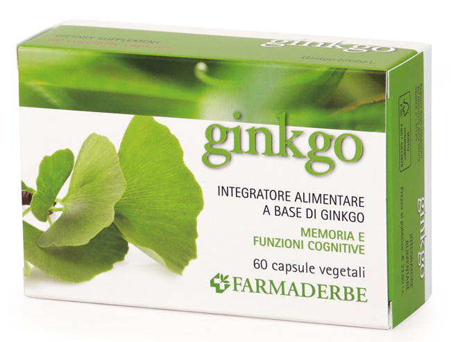 Farmaderbe Ginkgo Biloba 60 Capsule - Integratore Antiossidante