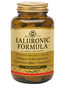 Solgar Ialuronic Formula 30 Tavolette Integratore di Collagene e Ac...