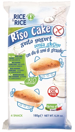 Rice&amp Rice Riso Cake Yogurt 4 x 45 grammi