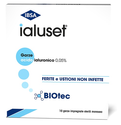 Ialuset Garze Sterili Impregnate 10 x 10 cm 10 Pezzi