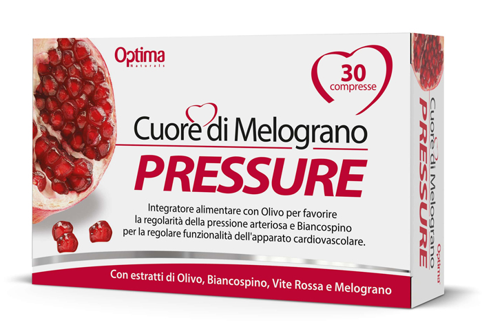Optima Cuore di Melograno Pressure 30 Compresse - Integratore Apparato Cardiovascolare