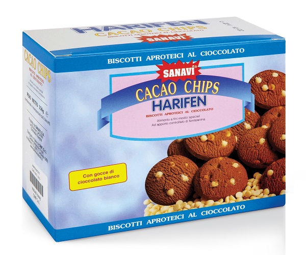 Harifen Chips Cacao Bianco150 grammi