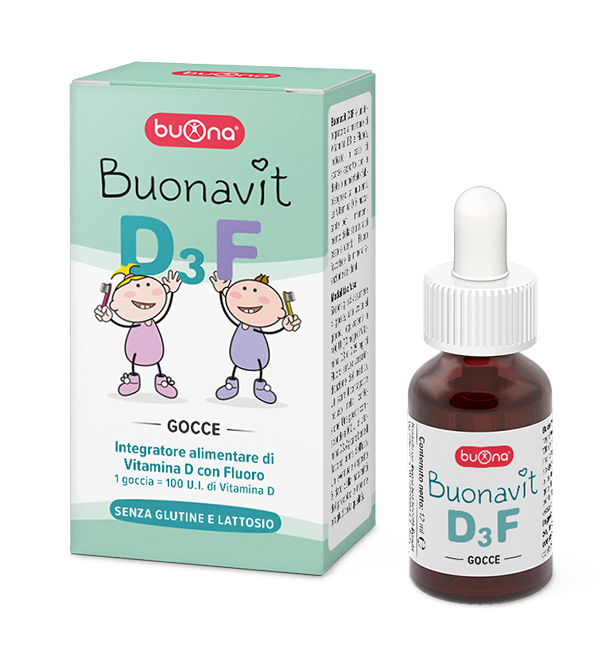 BuonaVit D3F Gocce 12 ML - Integratore Ossa e Denti