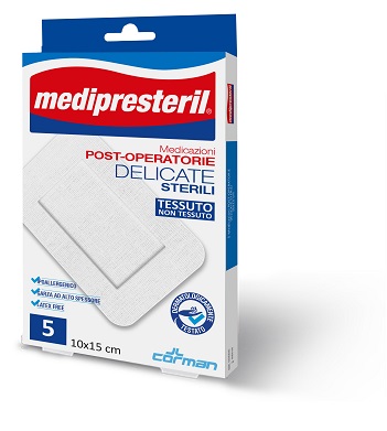 Medipresteril Post-Operatorio Delicate Sterili 10 x 15 cm 4 pezzi