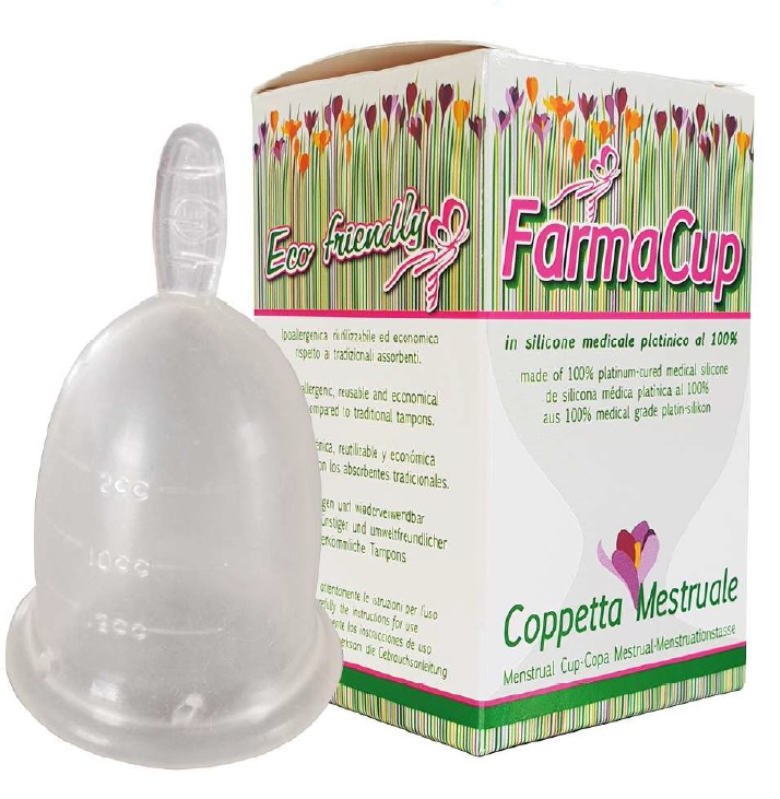 Farmacup Coppetta Mestruale Silicone Ipoallergenica Grande