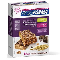 Pesoforma Barrette Cioccolato e Cereali Pasto Sostitutivo 12 pezzi