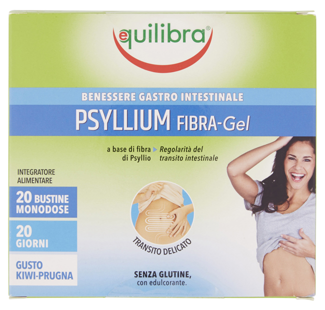 Equilibra Psyllium Fibra-Gel 20 Bustine - Integratore Benessere Gastrointestinale