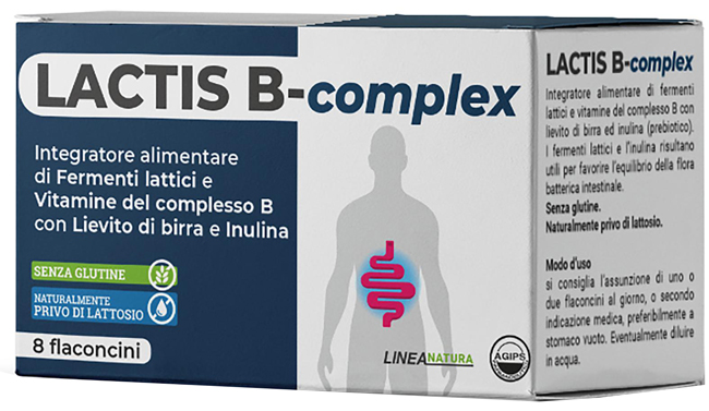 Lactis B Complex 8 Flaconcini - Integratore Alimentare
