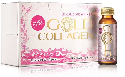 Pure Gold Collagen 10 Flaconcini - Integratore Per La Pelle