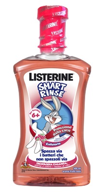 Listerine Smart Rinse Colluttorio per Bambini Protezione Carie 500 ml