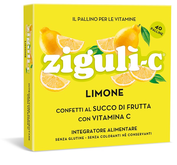 Ziguli' C Limone 40 Confetti - Integratore Vitamina C
