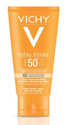 Vichy Ideal Soleil Solare Crema Viso BB Tocco Secco SPF 50+ 50 ml