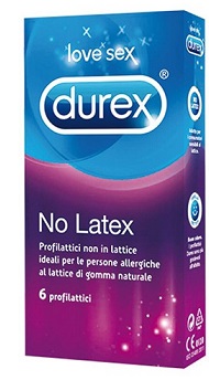Durex No Latex Profilattici non in Lattice 6 pezzi