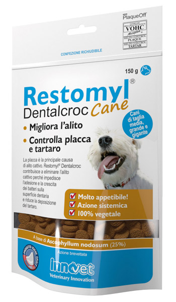 Restomyl Dentalcroc Migliora Alito Cani Taglia Media Grande e Gigante 150 grammi