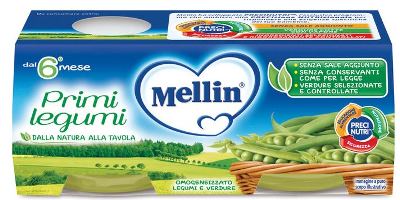 Mellin Omogeneizzato Primi Legumi 2 x 80 grammi